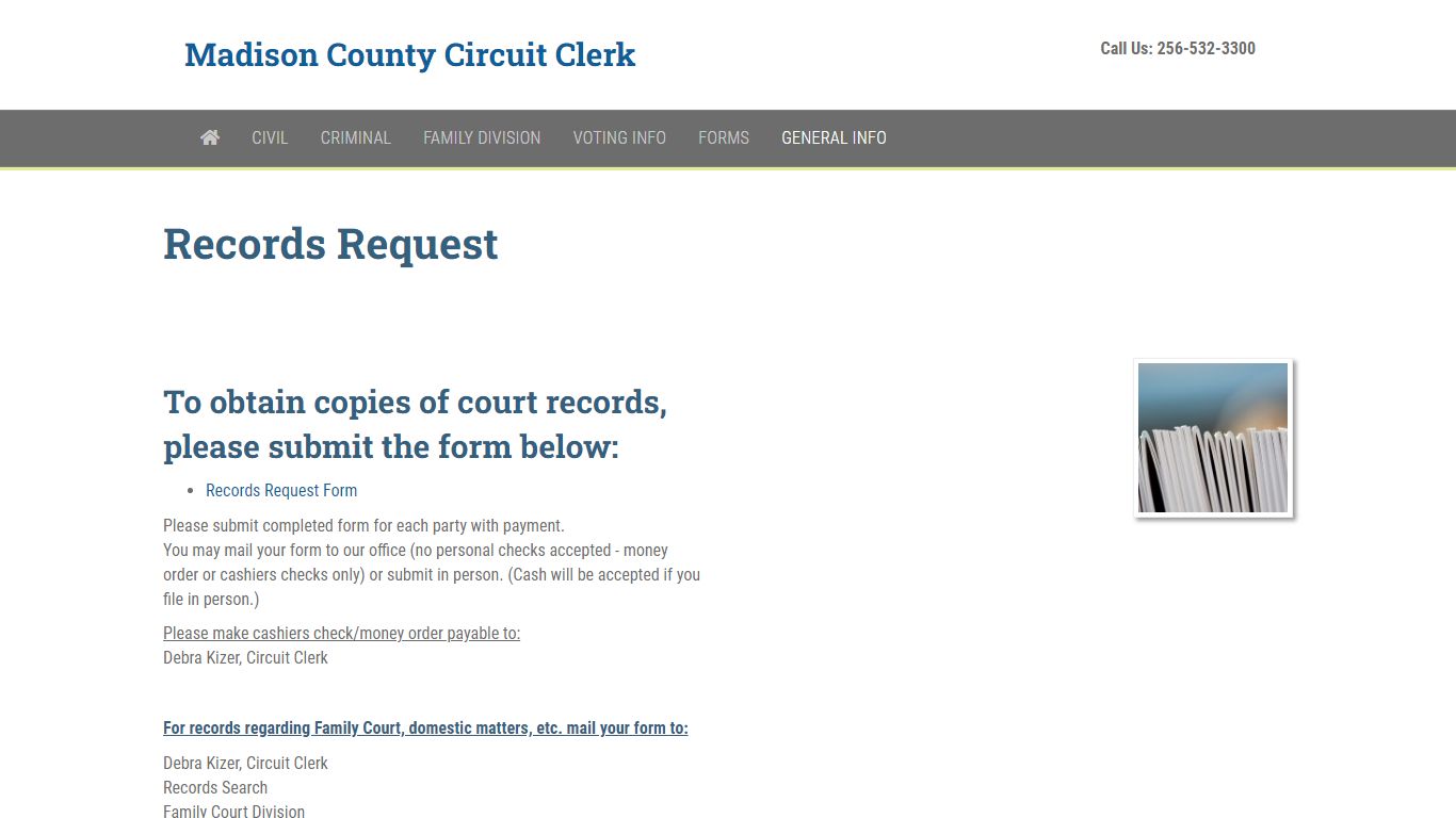 Records Request | Madison County Circuit Clerk
